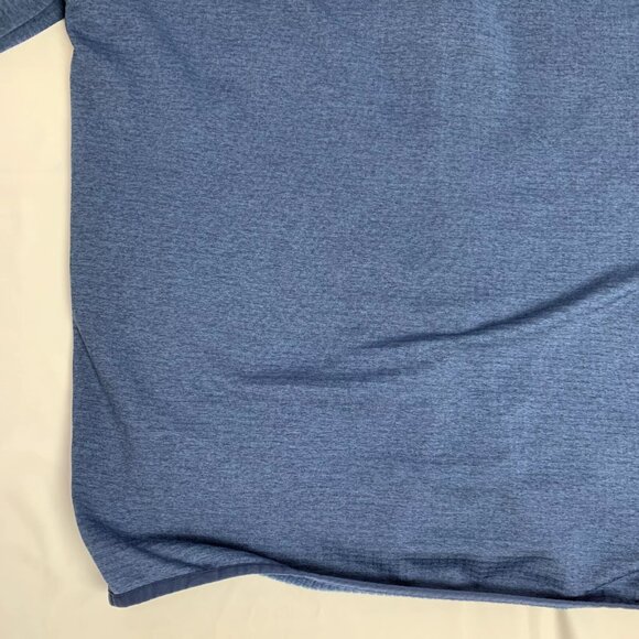 Vineyard Vines Mens Quarter Zip Pullover Grid Fleece Blue XL Polyester 1K2118 - Picture 6 of 16